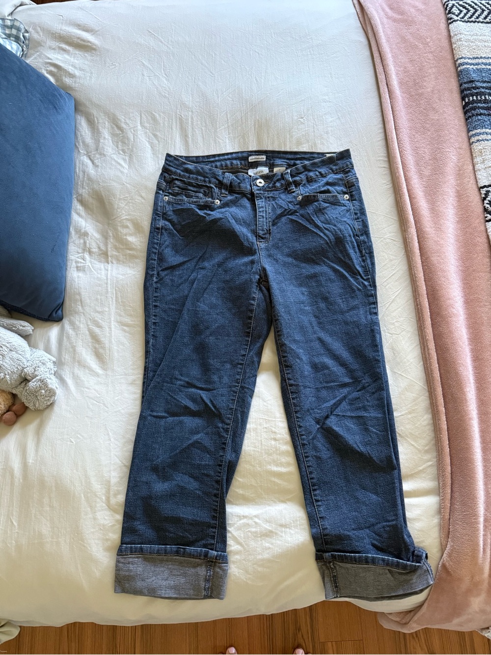 Dark Blue Women's Capris